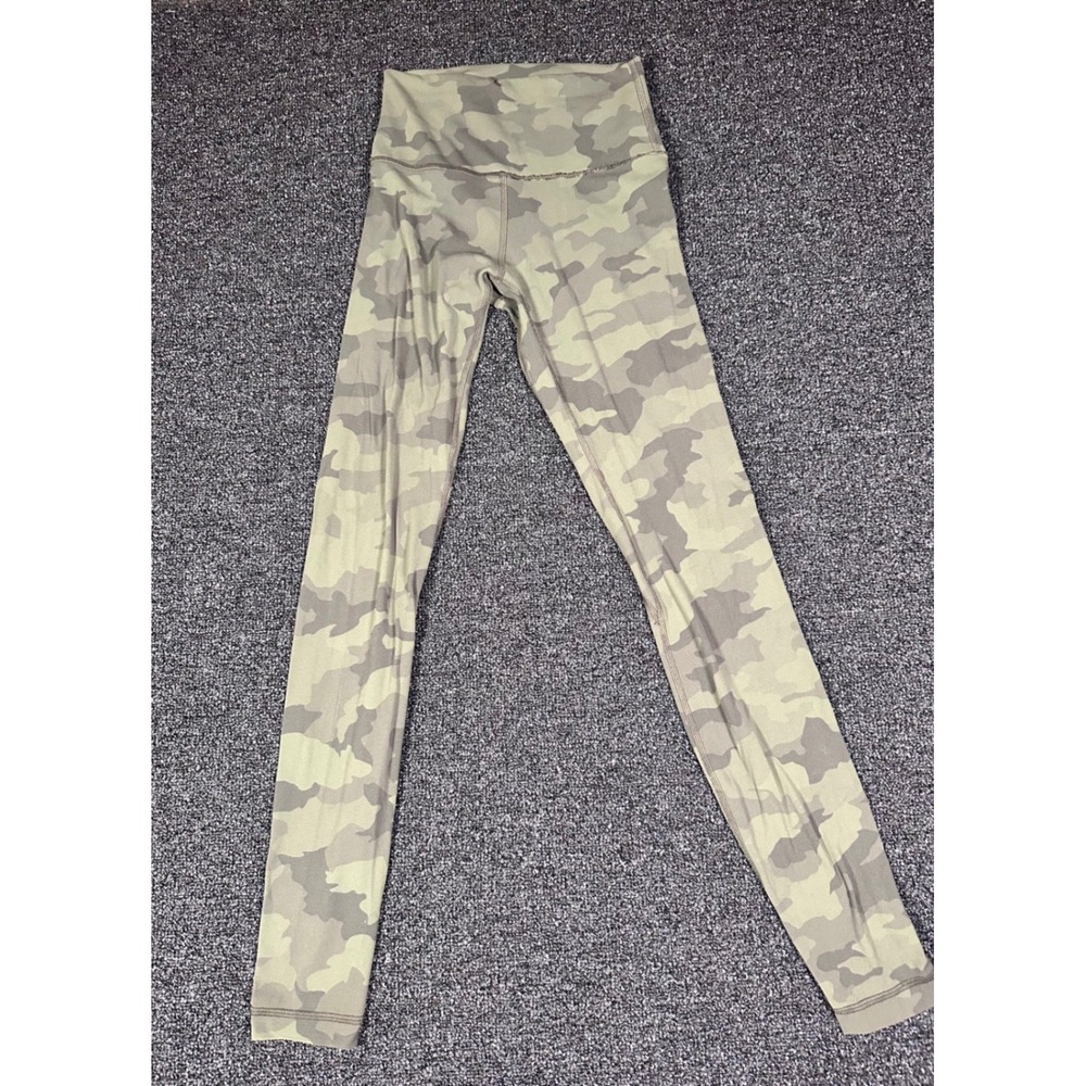 Lululemon Align High Rise Leggings Heritage 365 Camo Brier Sage Multi Size 4 28"